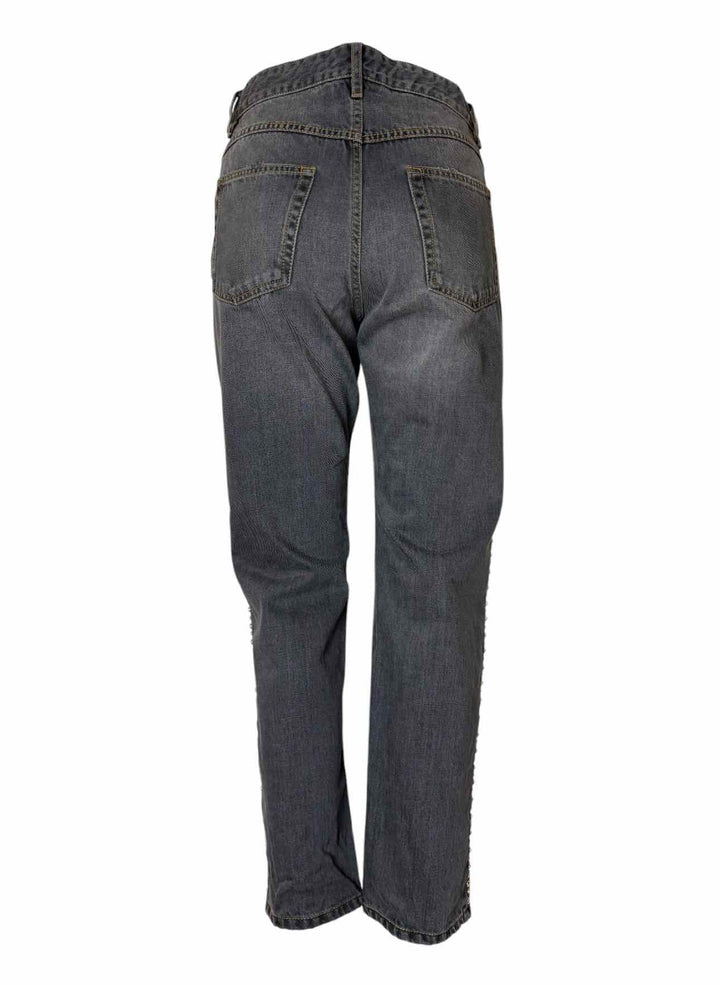 Isabel Marant Size 40 Crystal Stud Trim Distressed Jeans