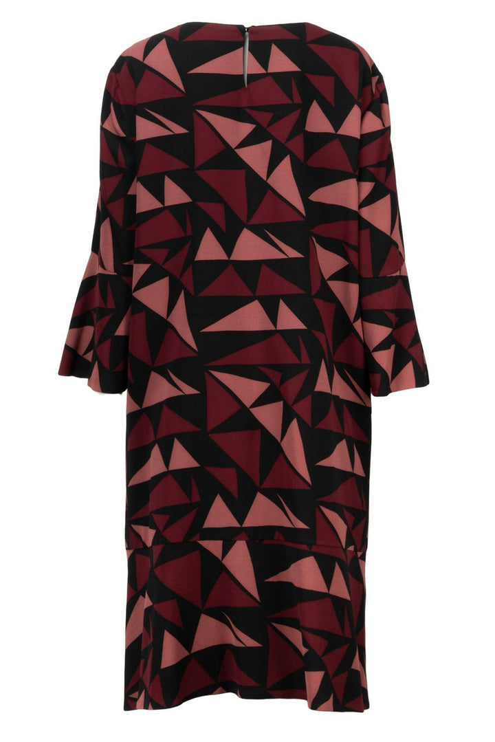 Lafayette 148 Size XXL 3/4 Bell Sleeve Patterned Midi Dress