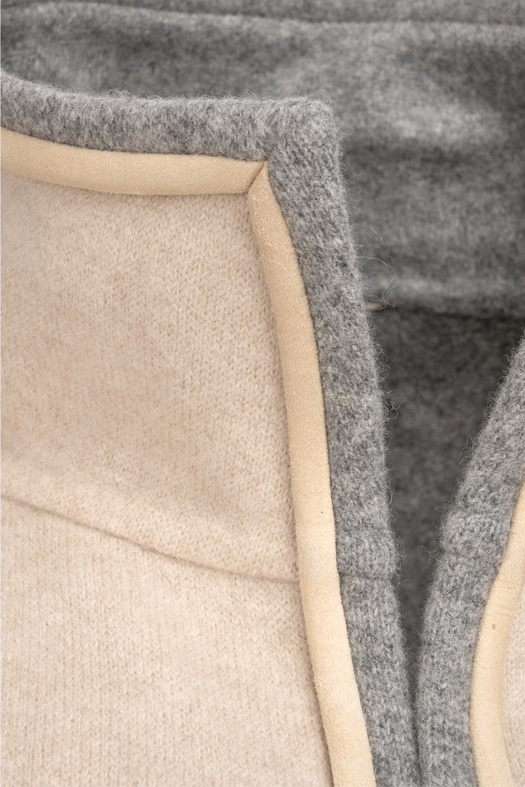 Loro Piana Size L Cashmere & Suede Trimmed Coat