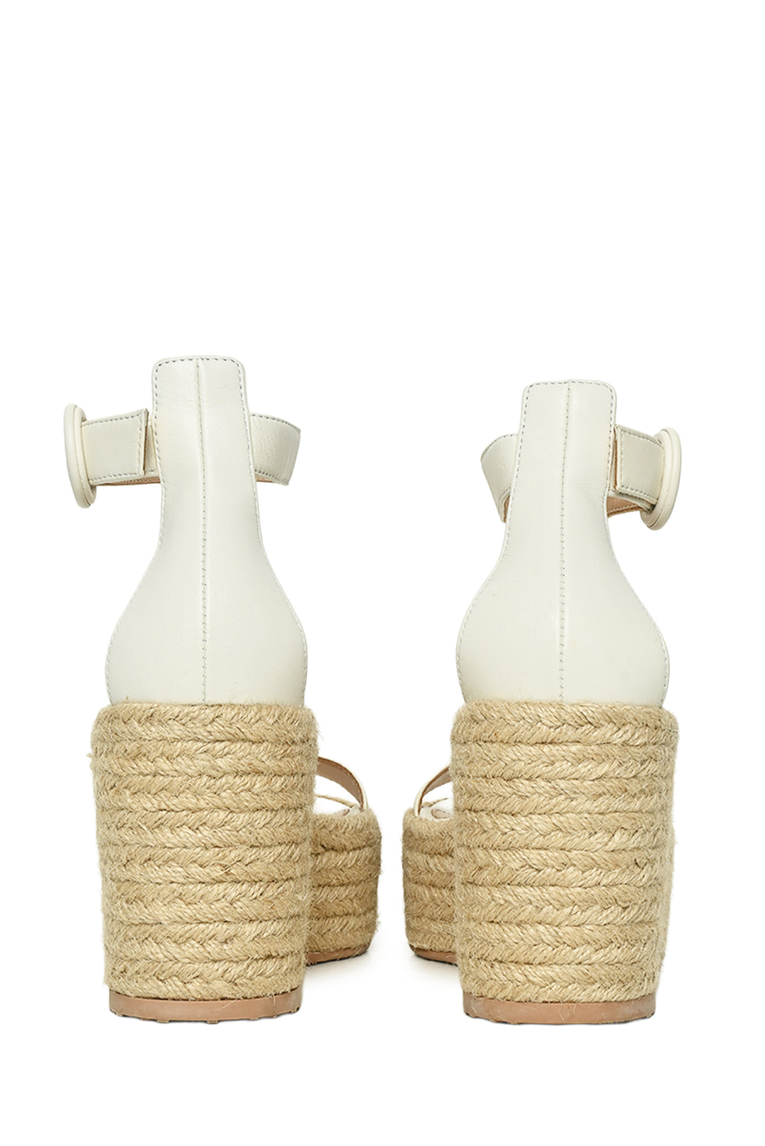 Gianvito Rossi Size 37.5 Espadrille Wedge Sandals