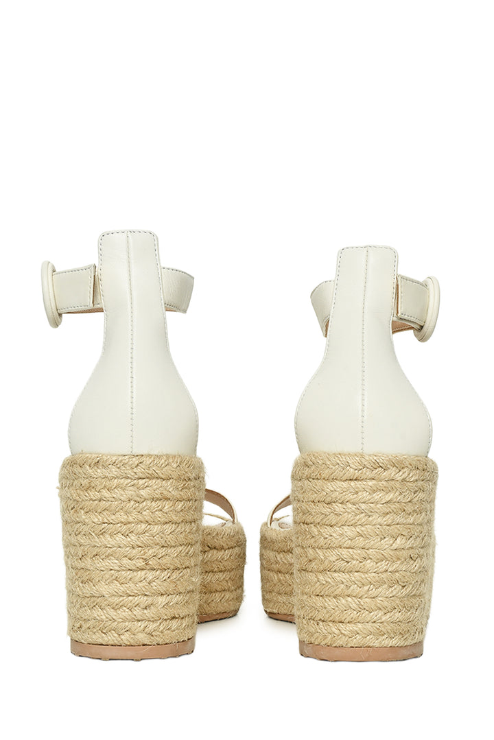 Gianvito Rossi Size 37.5 Espadrille Wedge Sandals