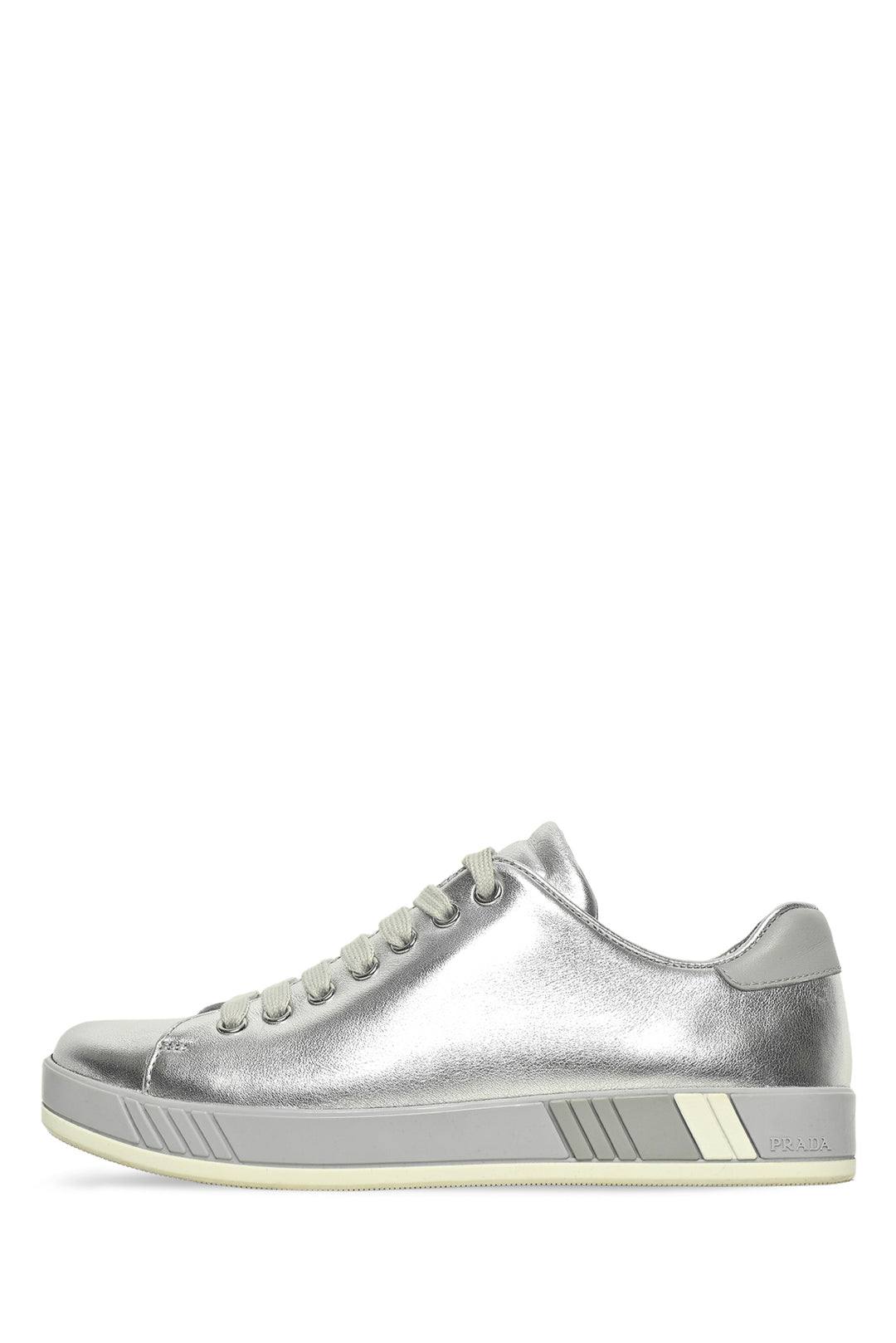 Prada Size 37.5 Metallic Sneakers