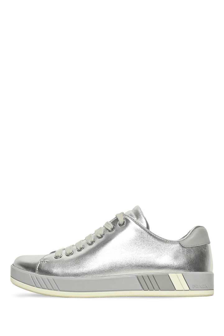 Prada Size 37.5 Metallic Sneakers