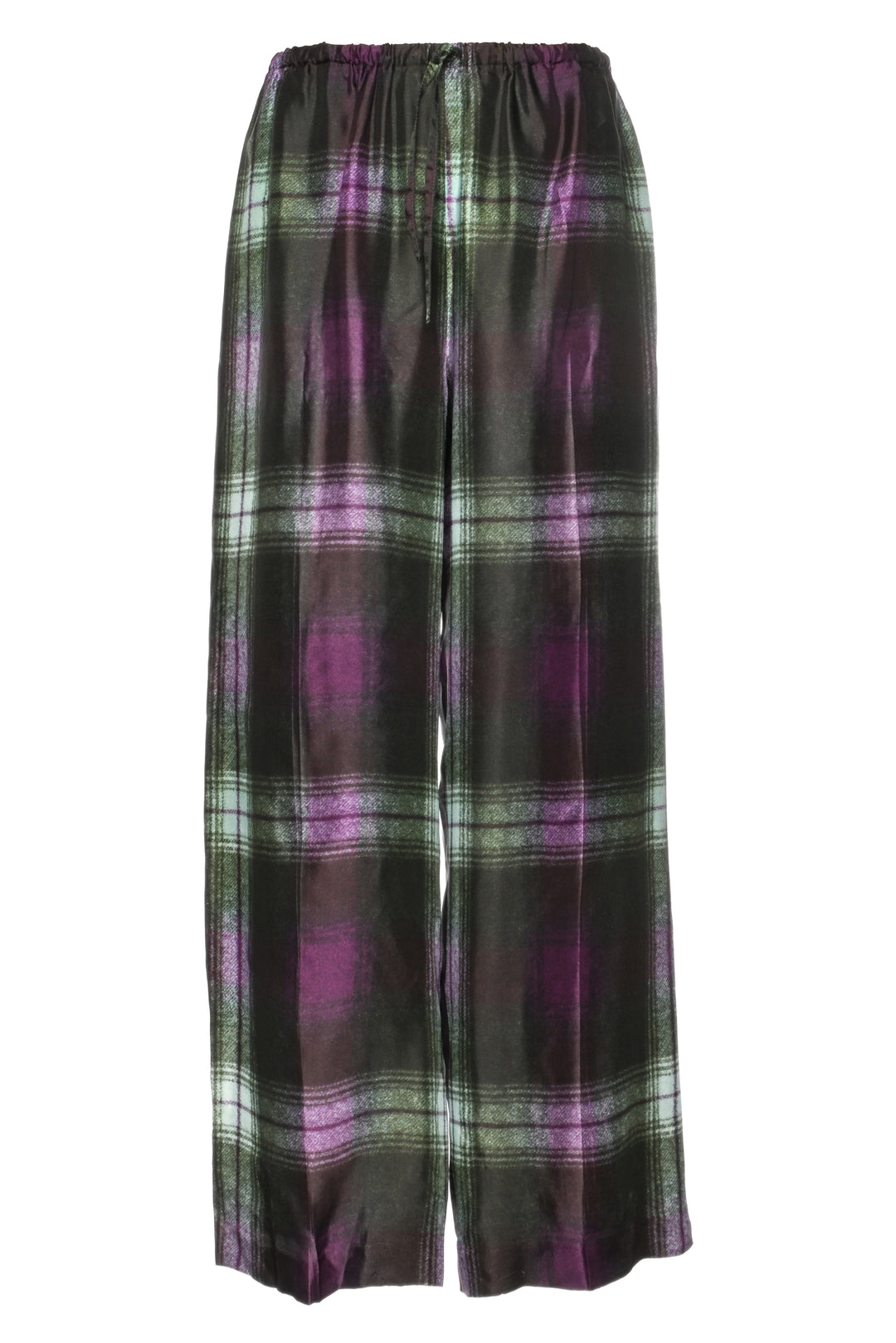 Dries Van Noten Size 38 Plaid Drawstring Pants