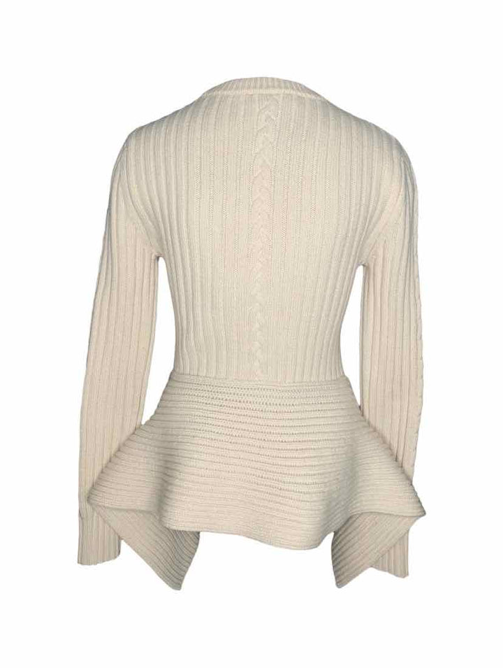 Alexander Mcqueen Size L Ribbed Cable Knit Sweater