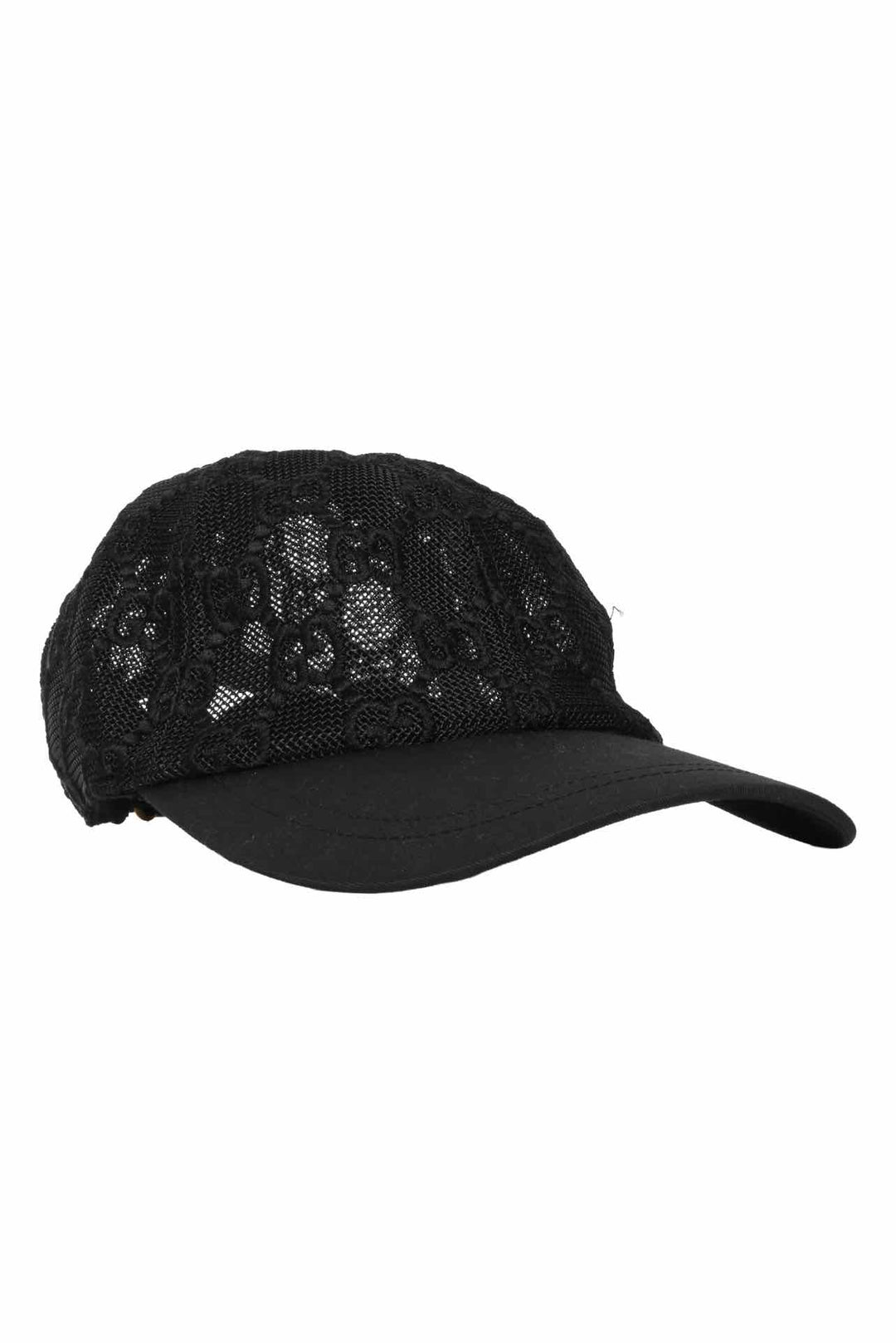 Gucci Size S Monogram Lace Baseball Hat