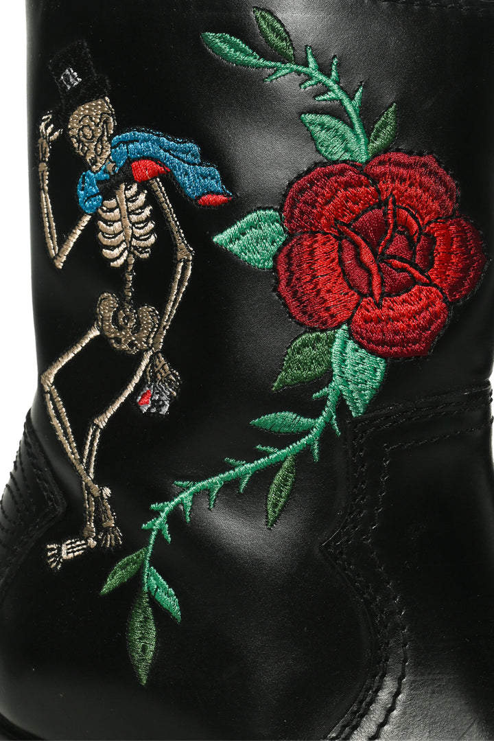 Zadig & Voltaire Size 37 Pilar Embroidered Western Ankle Boots