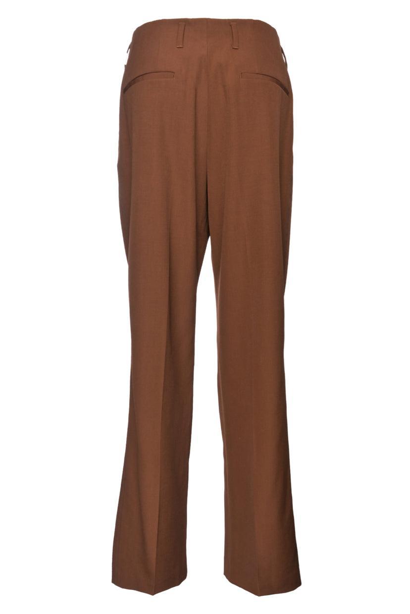 Dries Van Noten Size 42 Straight Leg Wool Pants
