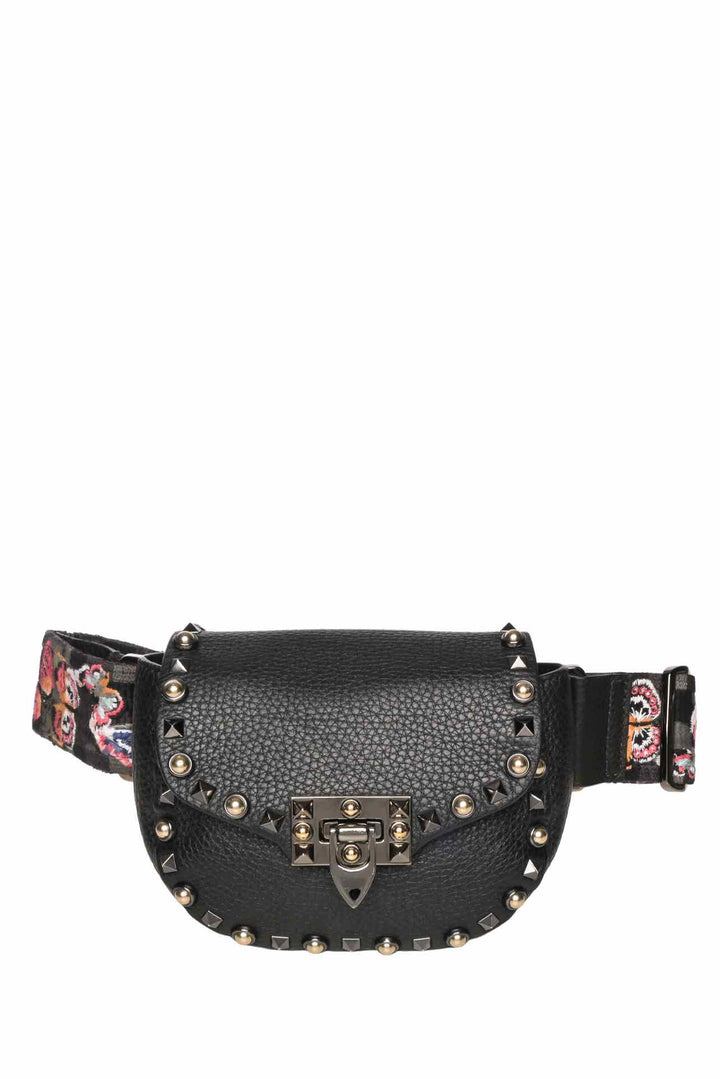 Valentino Guitar Strap Rockstud Rolling Belt Bag