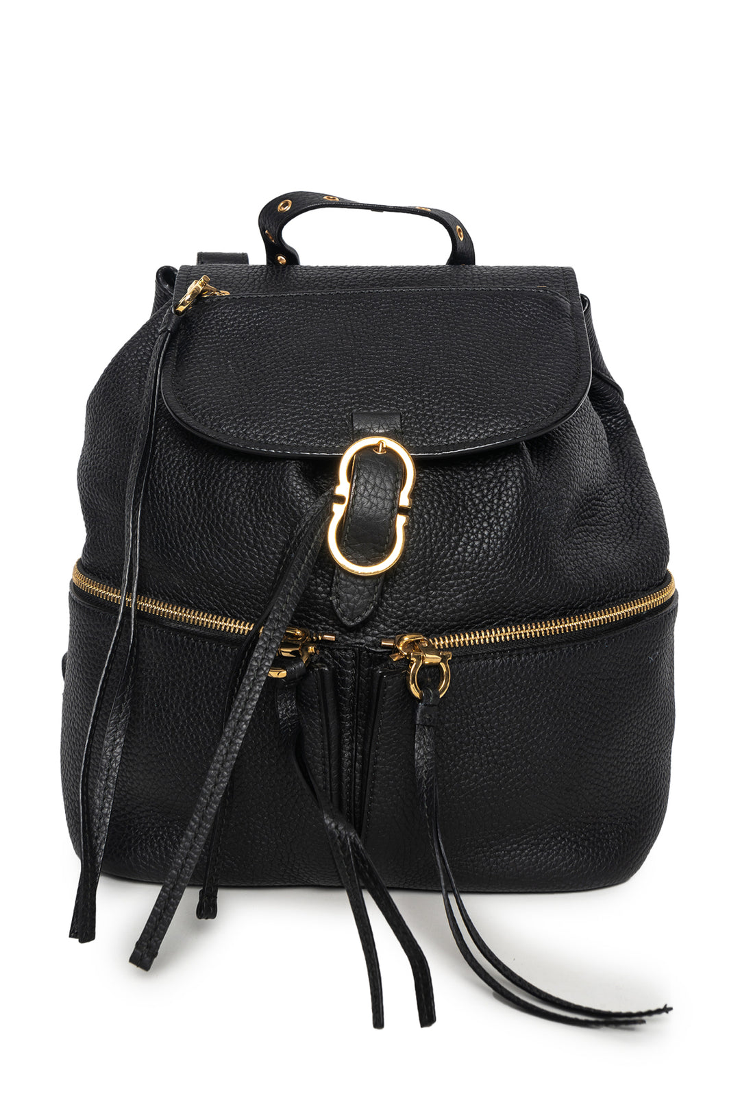 Salvatore Ferragamo Nero Leather BackPack