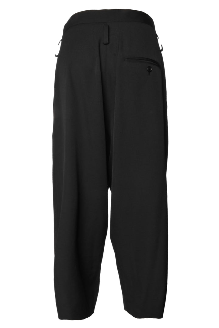 Y's Size 1 Pleated Wool Drop Crotch Pants