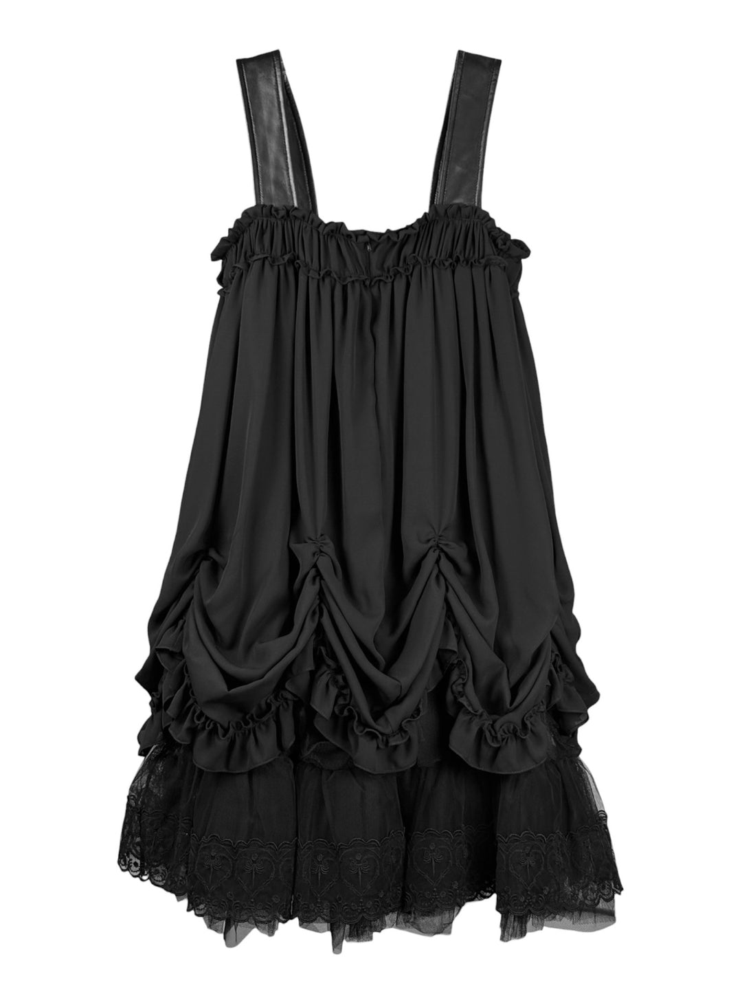 Simone Rocha Size 0 Sleeveless Ruched Tiered Dress
