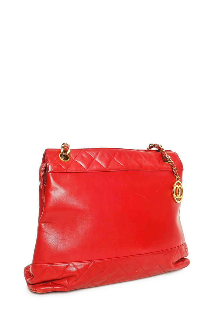 Chanel Vintage 2002-2003 CC Charm Lambskin Tote