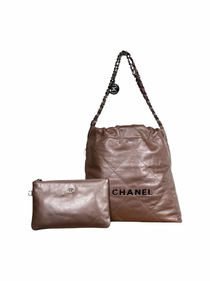 Chanel Small Rose Gold Pink '22' Bag