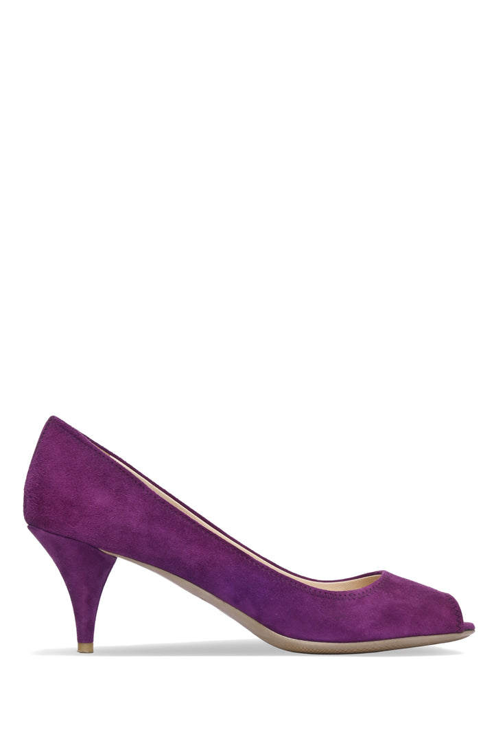Prada Size 39 Suede Open Toe Pumps