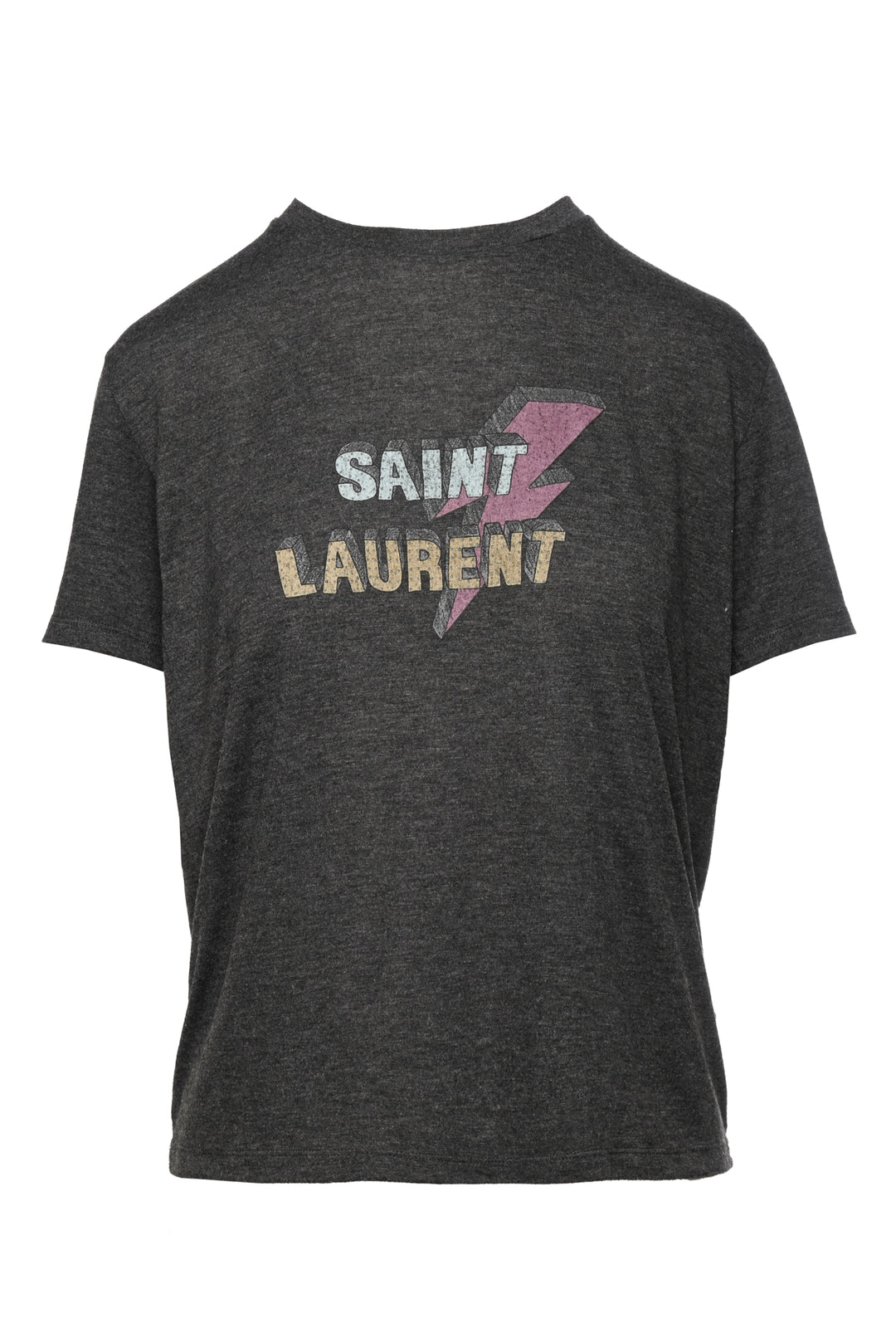 Saint Laurent Size XS 2017 Lighting Bolt Logo T-Shirt