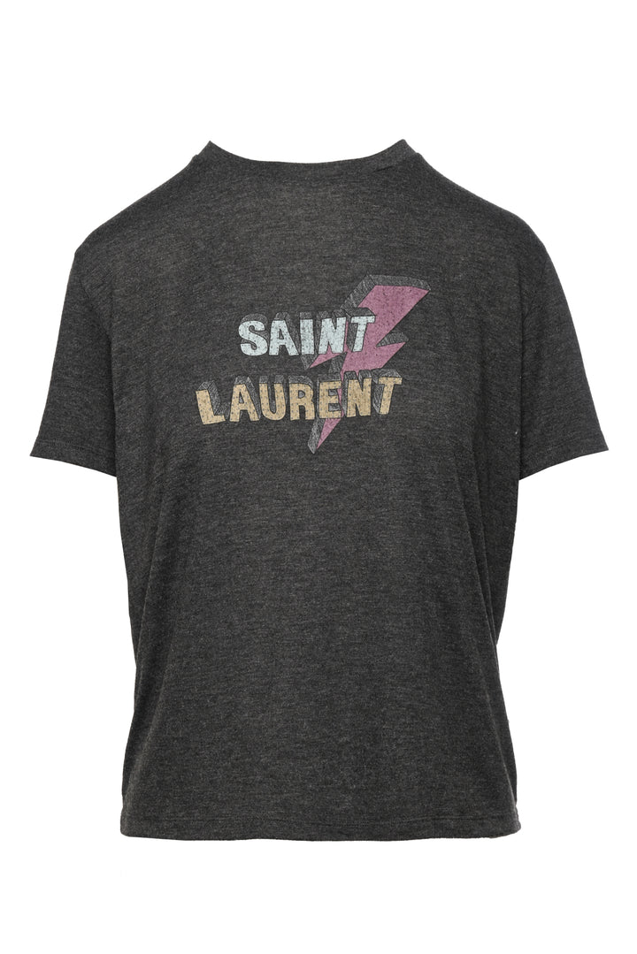 Saint Laurent Size XS 2017 Lighting Bolt Logo T-Shirt