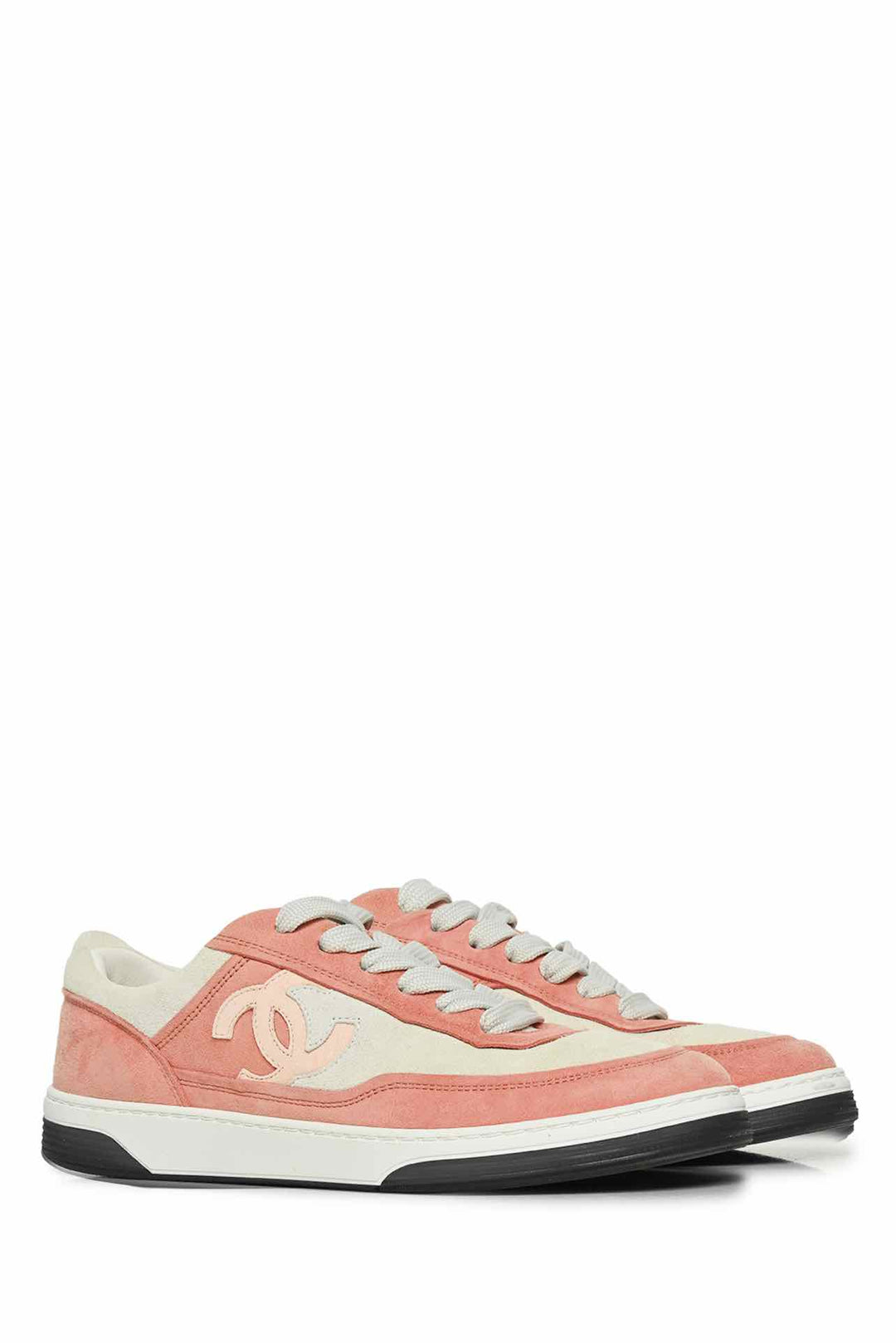 Chanel Size 39 CC Logo Suede Sneaker