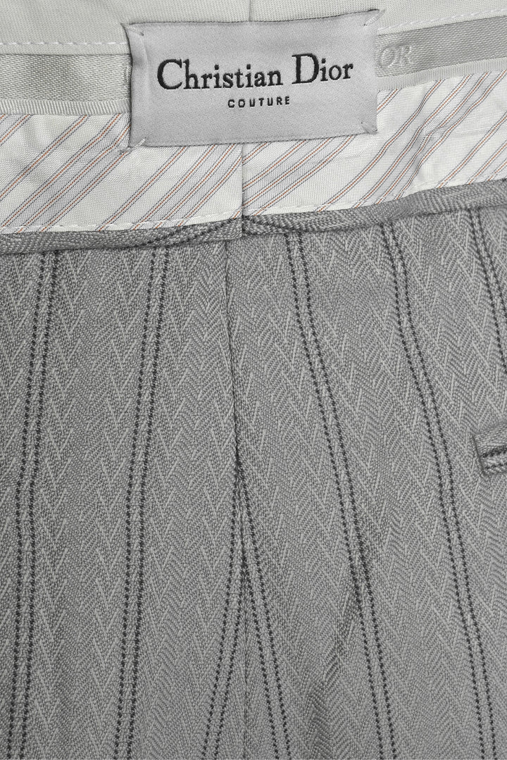 Dior Size 32 Men's Logo Striped Suit Shorts