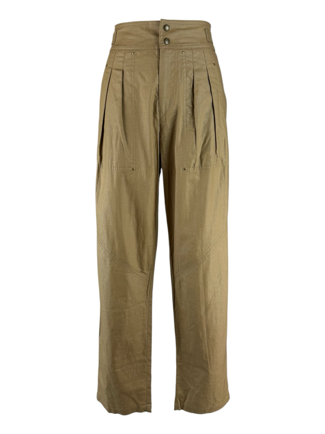 Isabel Marant Size 34 Fidji Straight-Leg Coated Pants