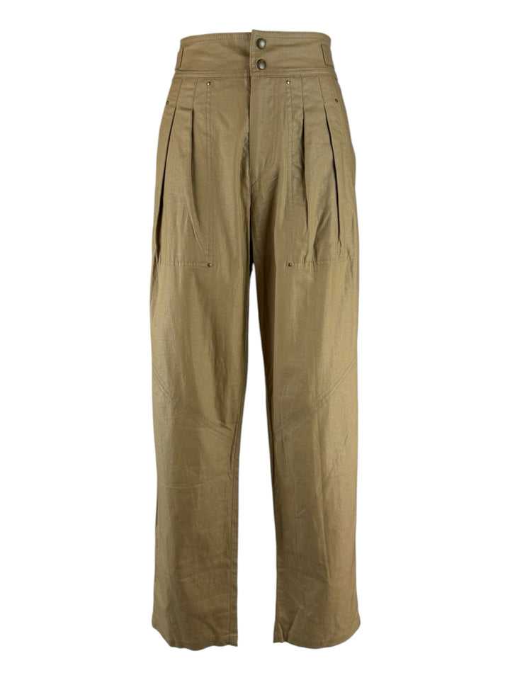 Isabel Marant Size 34 Fidji Straight-Leg Coated Pants