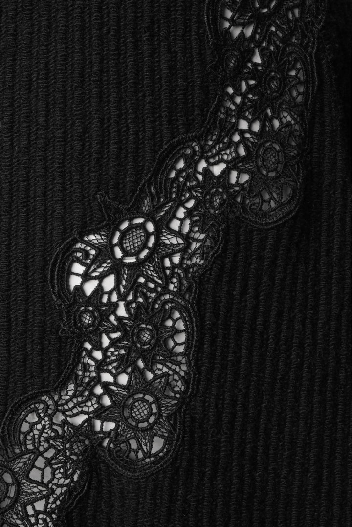 Chloe Size 38 Eyelet Trimmed Wool Mini Dress