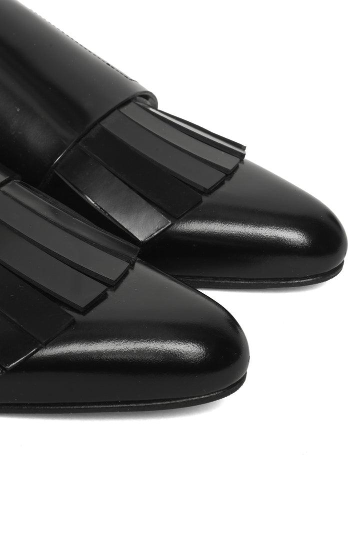 Marni Size 36.5 Fringe Leather Oxford Mules