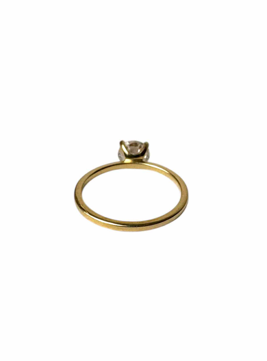 Pandora Size 7.5 14K Gold Ring with 1CT  Lab Grown Diamond.