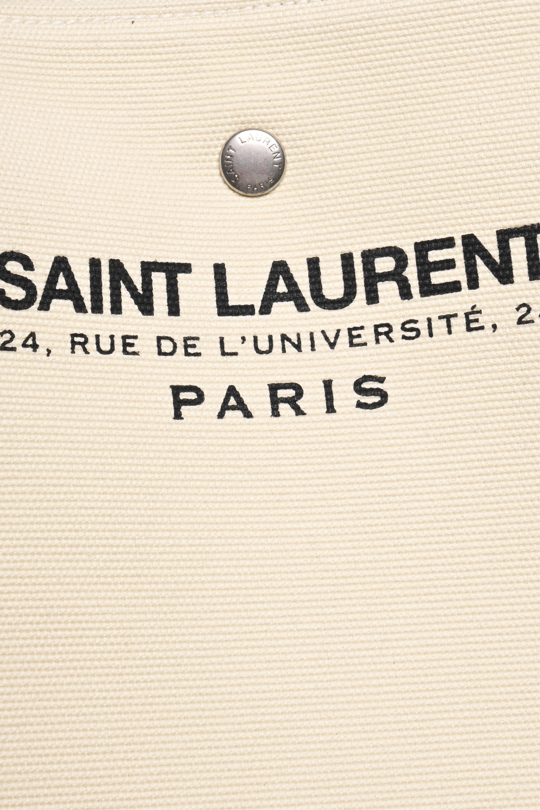Saint Laurent Canvas Beach Shopping East West Tote
