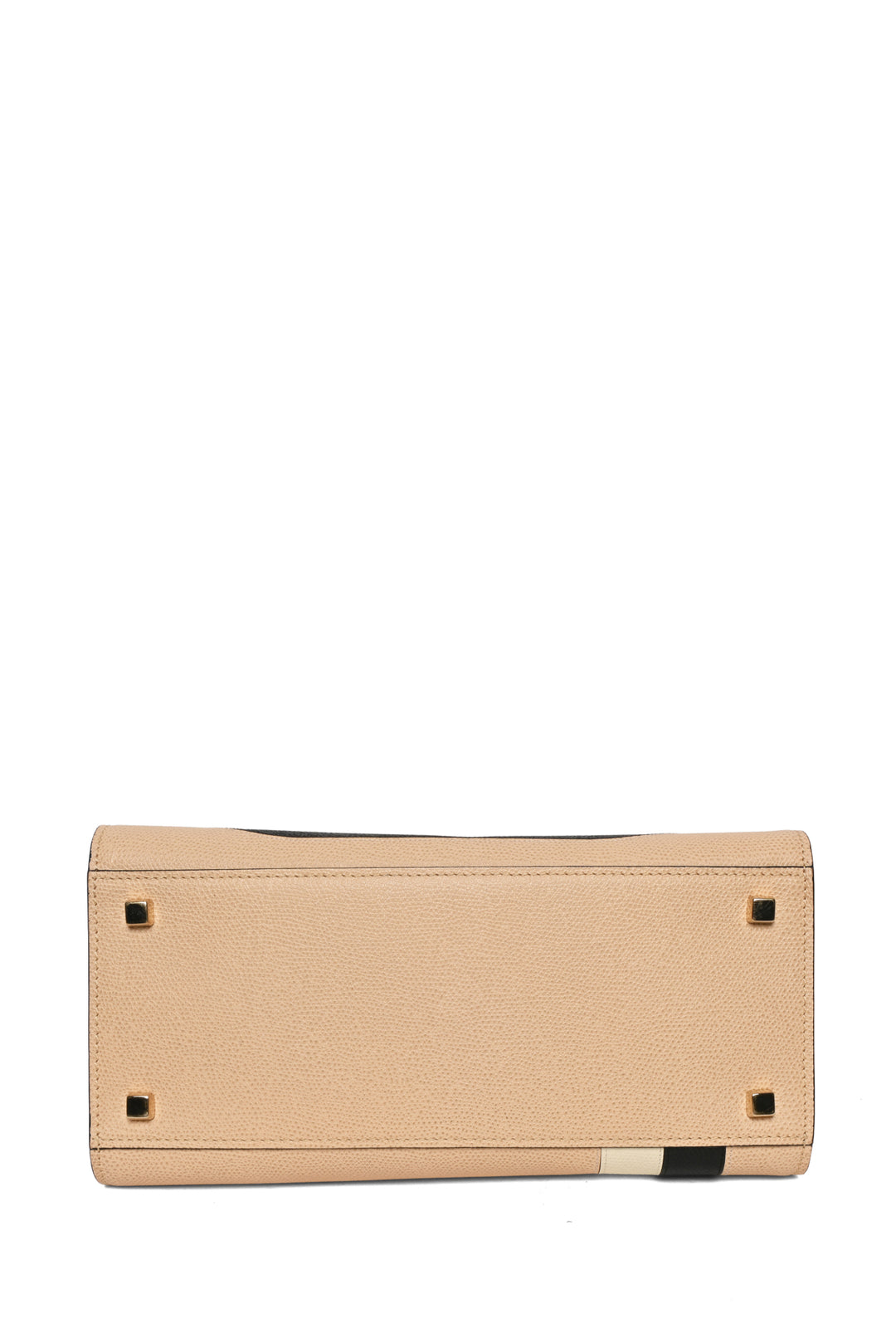 Valextra Iside Medium Striped Top Handle Bag