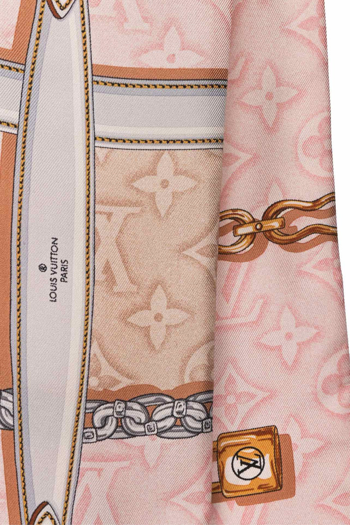 Louis Vuitton Bandeau Silk Monogram Confidential Scarf