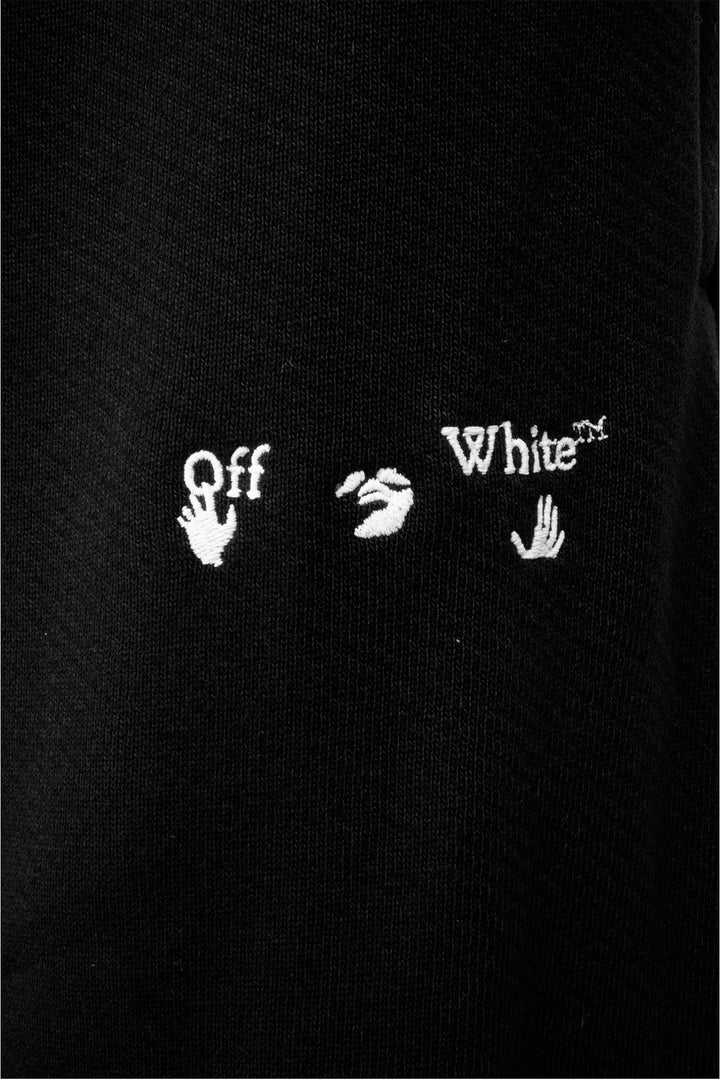 Off White Size M Diag Logo Shorten Sweatpants