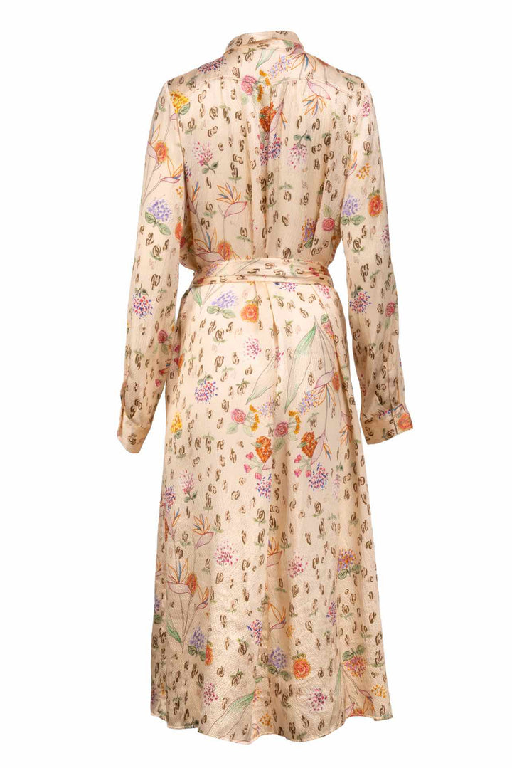 Forte_Forte Size 2 Floral Long Sleeve Maxi Dress