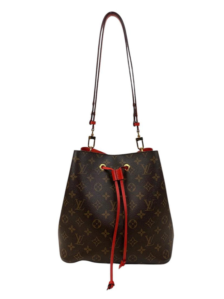 Louis Vuitton Coquelicot Red Monogram Canvas Neonoe MM Bag