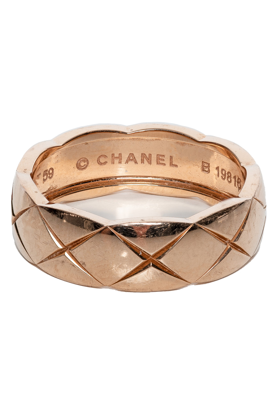 Chanel Size 8.5 18K Gold Coco Crush Ring