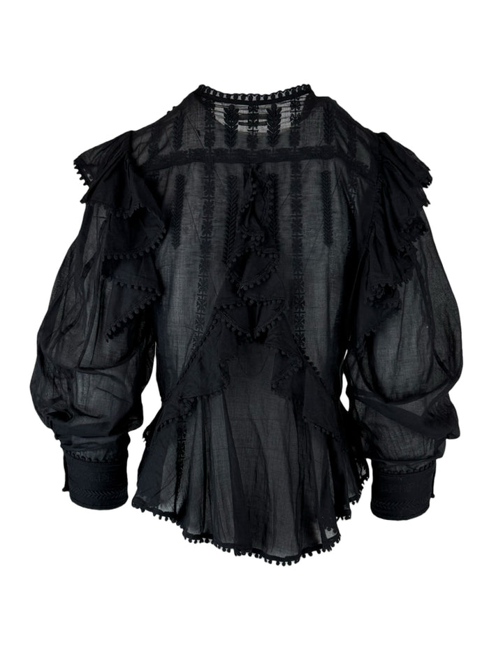 Isabel Marant Etoile Size 34 Embroidered Blouse