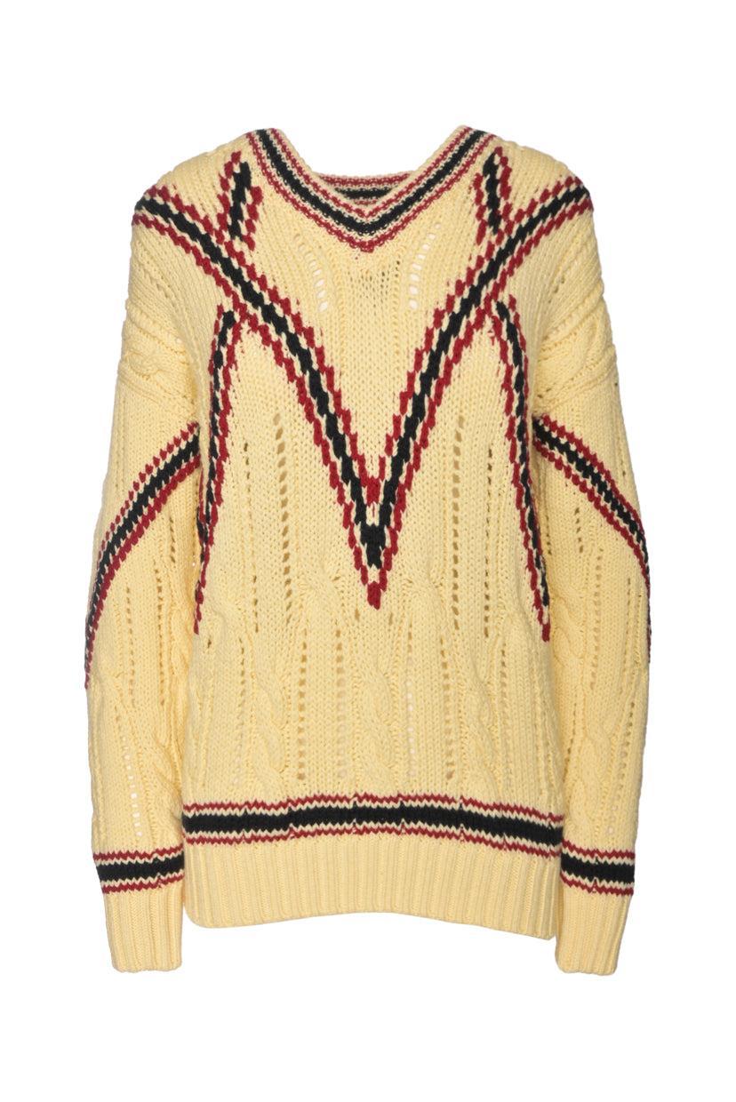 Brioni Size 46 Men's V-neck Wool Sweater