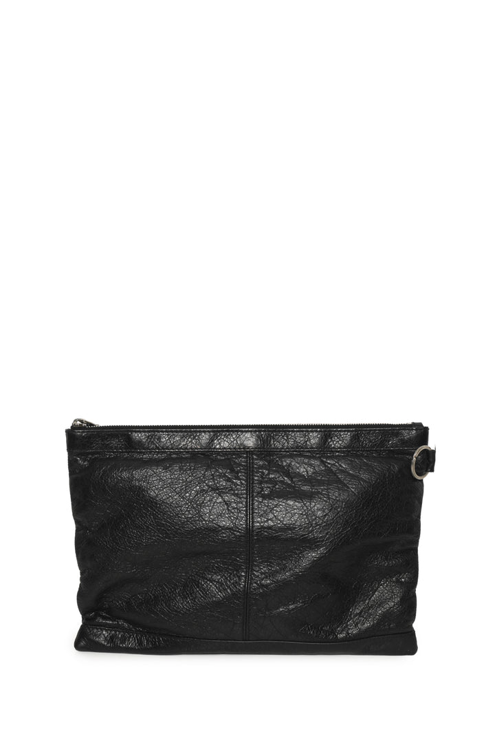 Balenciaga Lambskin Leather Classic Clip Clutch