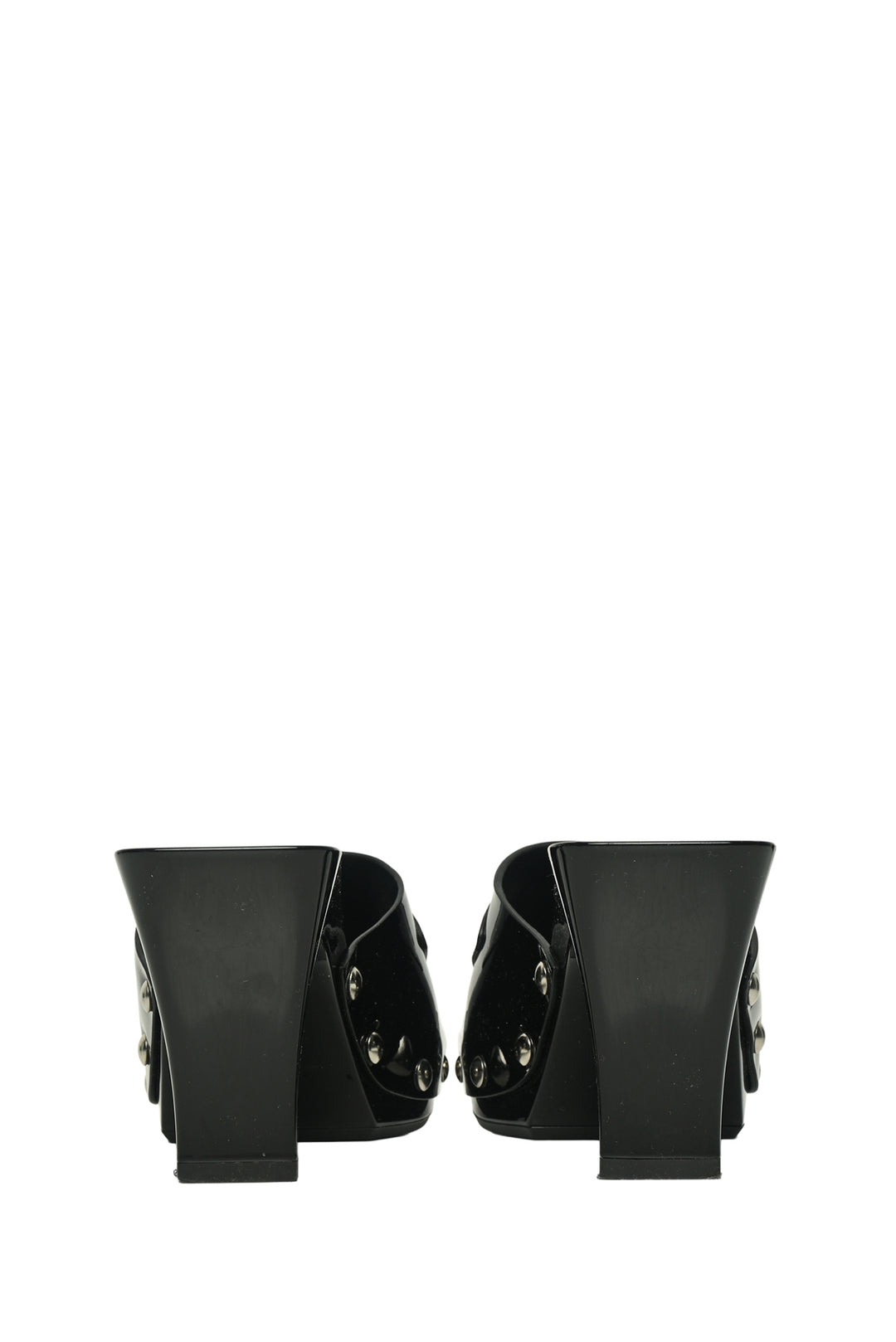 Versace Size 37 Medusa Buckle Patent Sandals