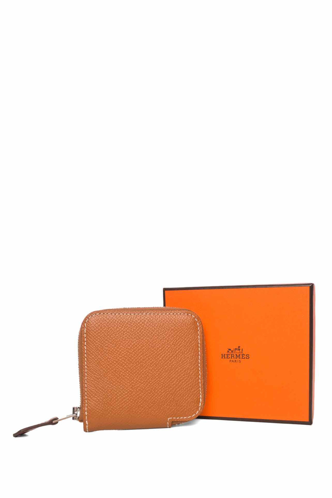 Hermes 2018 Epsom Silk' In Compact Coin Purse