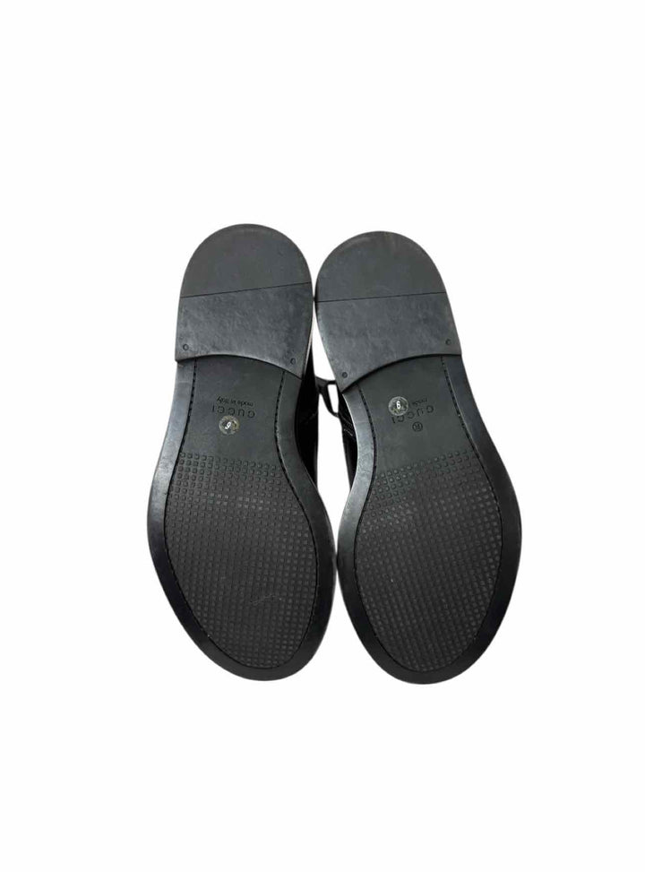 Gucci Size 6 Leather Combat Ankle Boots