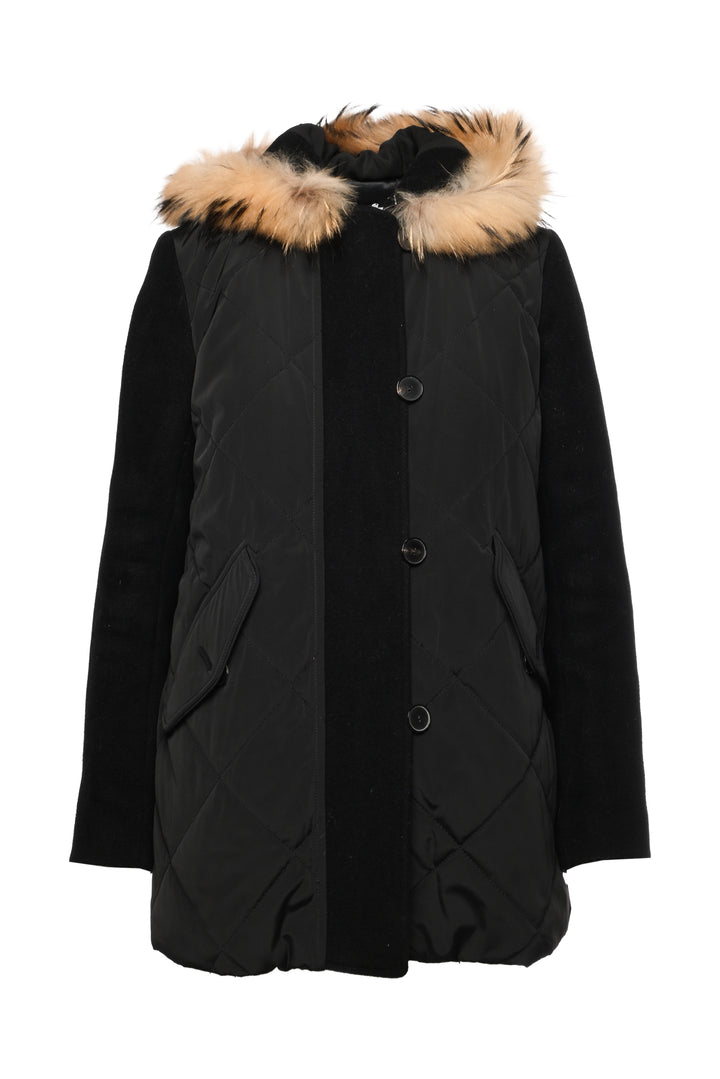 Sandro Size 38 Quilted Coat