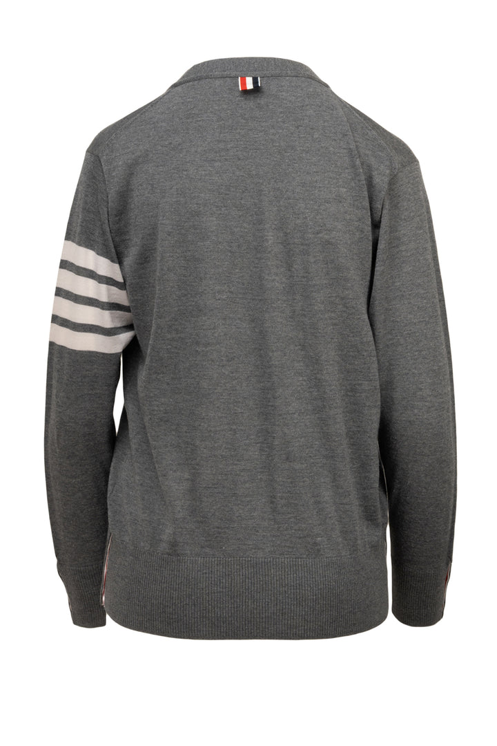 Thom Browne Size 2 Men's 4 Bar Merino Wool Cardigan