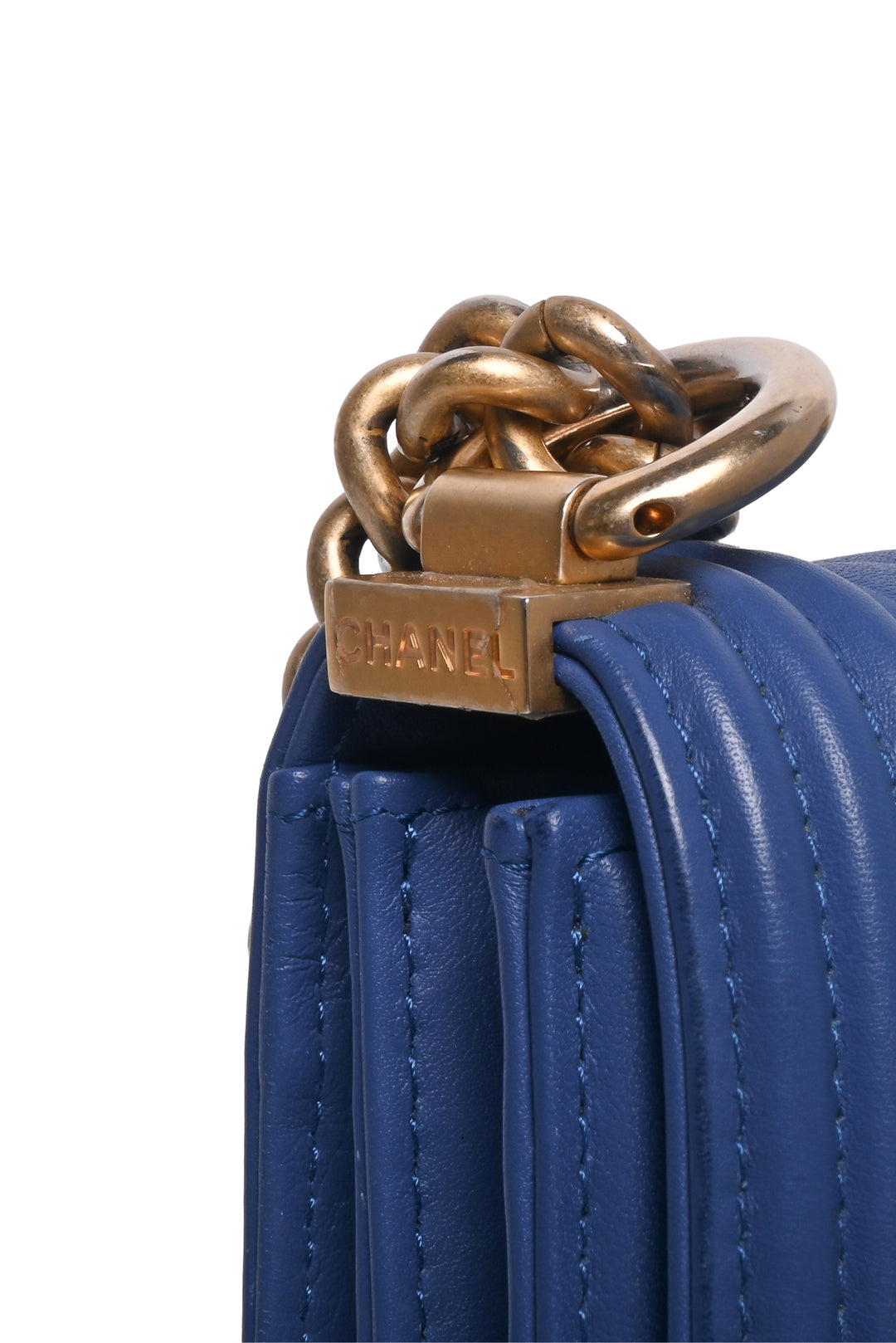 Chanel 2019 Quilted North South Boy Flap Shoulder Bag