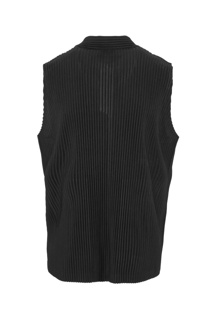 Issey Miyake Size 4 Men's Pleated Collared Tank