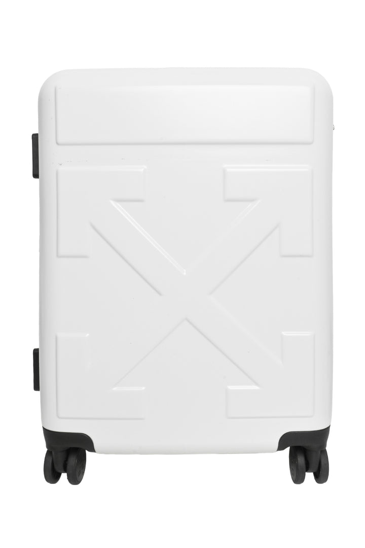 Off White Arrow Trolley Suitcase