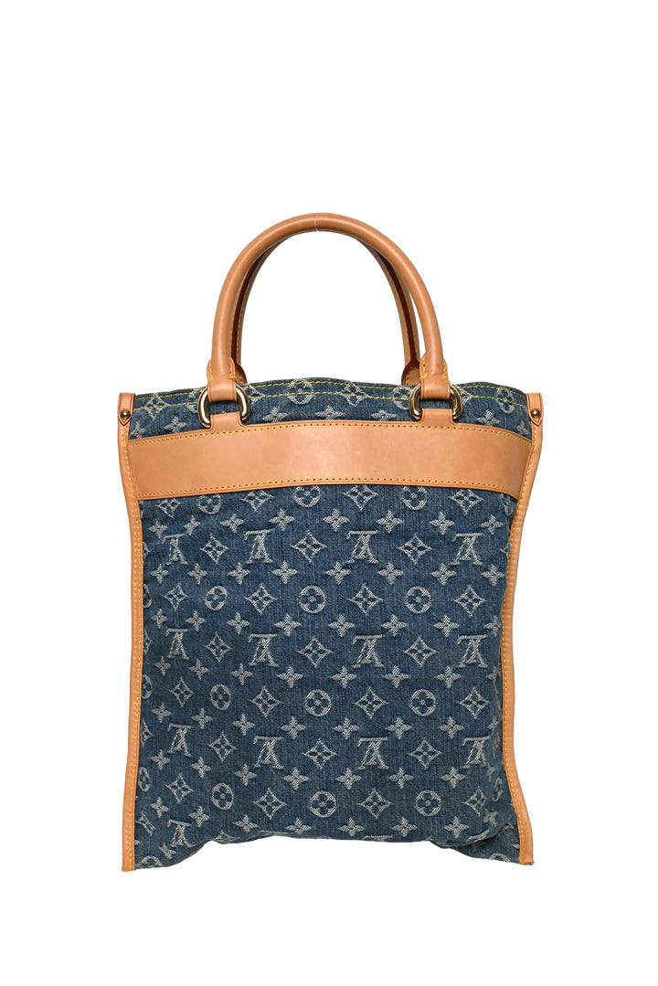 Louis Vuitton Monogram Denim Sac Plat Tote