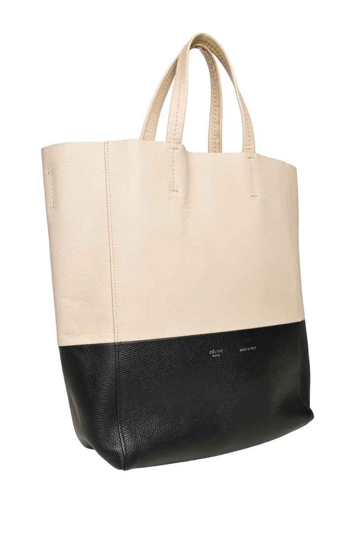 Celine 2014 Bicolor Vertical Cabas Small Tote