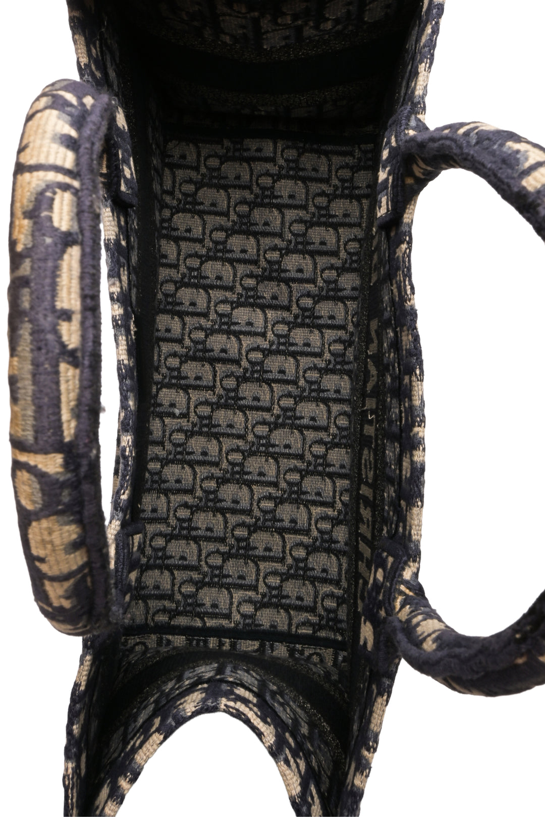 Dior 2020 Oblique Embroidery Medium Book Tote