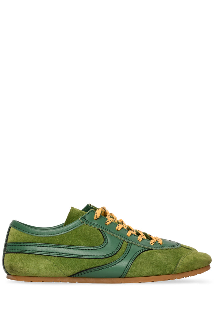 Dries Van Noten Size 37 Colourblock Leather & Suede Sneaker